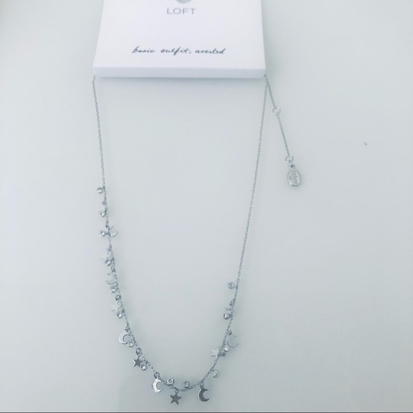 LOFT SILVER CELESTIAL CHARM NECKLACE - Picture 3 of 3